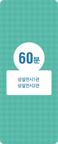 60분, 상설전시1관, 상설전시2관